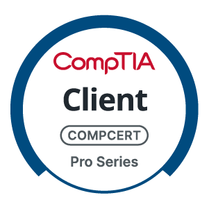 CompTIA Client COMPCERT Pro Series certification badge