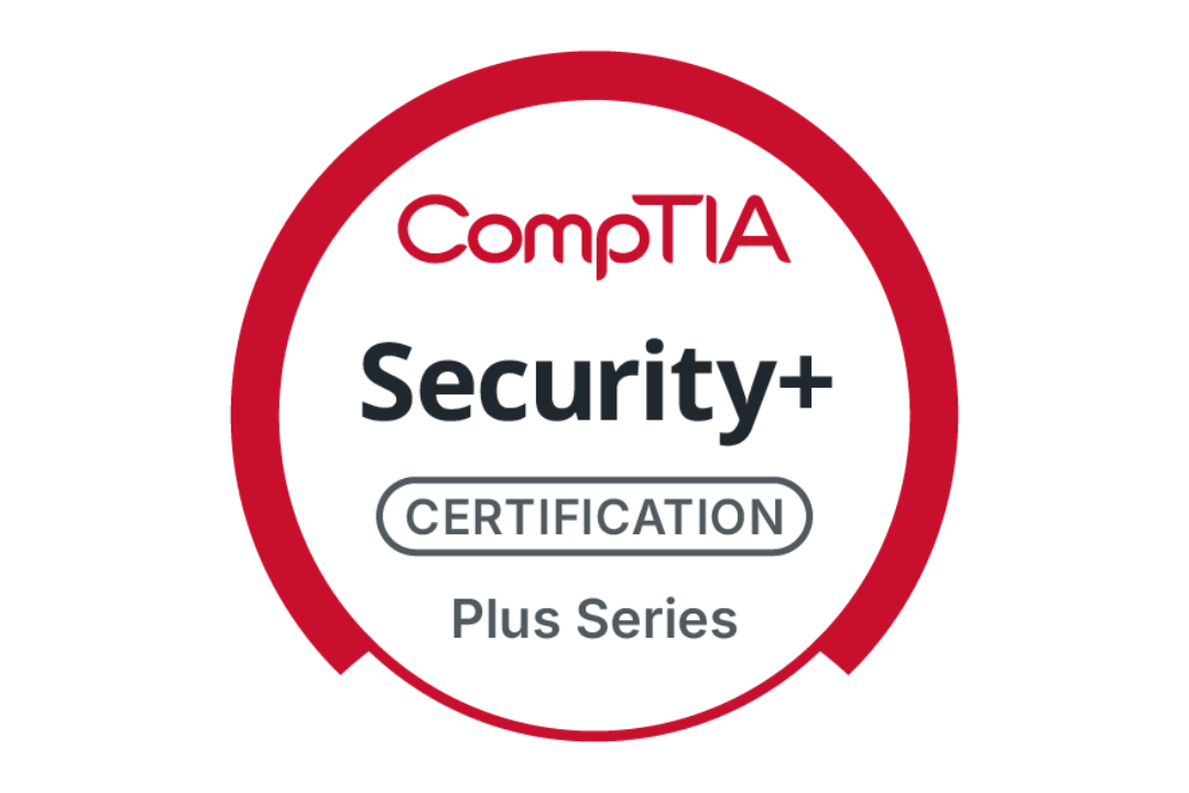 CompTIA Security+ Certification Plus Series logo badge
